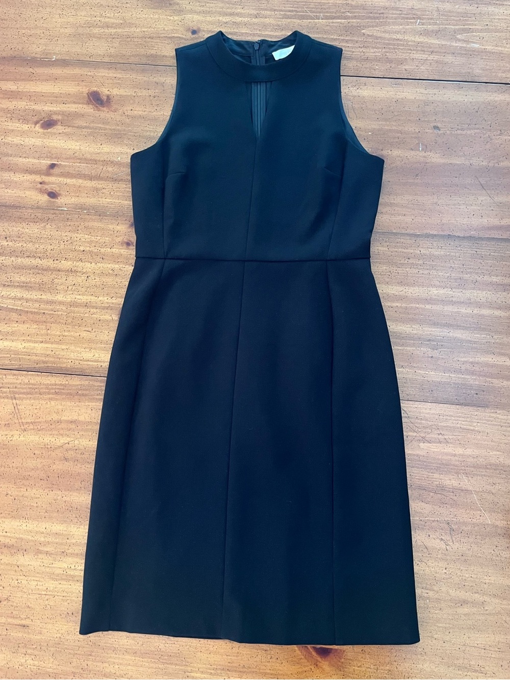 LOFT Sleeveless Black Keyhole Sheath Dress Size 8 - Picture 10 of 10